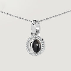 Ryuji Smiley Silver Reversible Mother-of-Pearl Halo Necklace