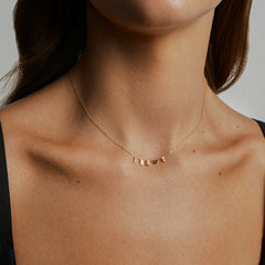 Moment 14K Vintage Serif Letter Custom Necklace