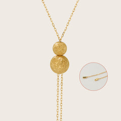 Essential 14K Fine-Sparkle Bead Solid Gold Necklace