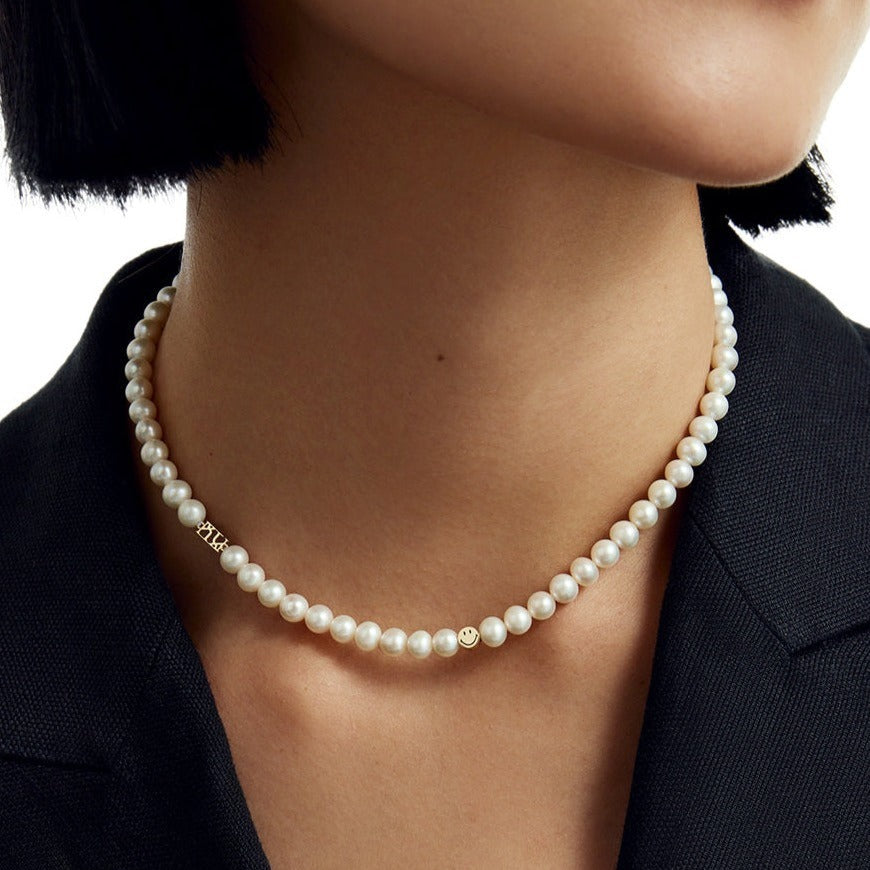 ★関税込★VINTAGE HOLLYWOOD×SMILEY★BLOOM PEARL NECKLACE★ ☆関税込☆VINTAGE HOLLYWOOD×SMILEY☆BLOOM PEARL NECKLACE