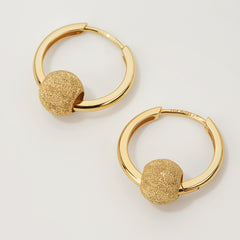 Essential 14K Fine Sparkling Bead Earrings