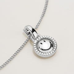 Ryuji Smiley Silver Reversible Mother-of-Pearl Halo Necklace
