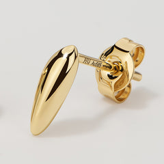 Rain Drop 14K Teardrop Stud Earrings