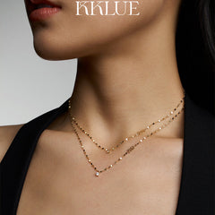 Shine Solitaire Diamond Gold Necklace