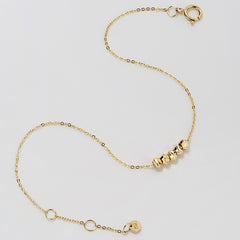 Essential 14K Sliding Beads Bracelet