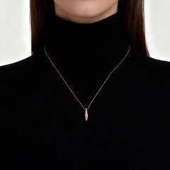 Rain Drop 14K Teardrop Necklace