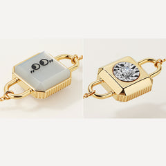 Lokki Gold Mother-of-Pearl Diamond Bracelet