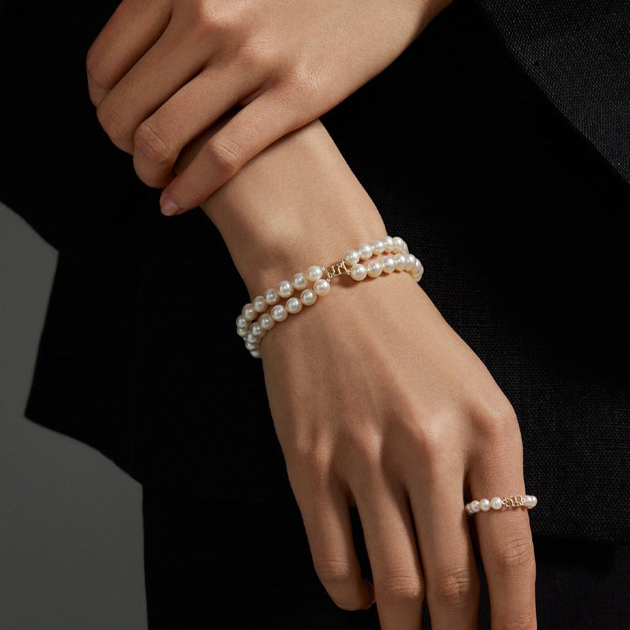 SOL - 5.5mm Pearl Double Layering Bracelet