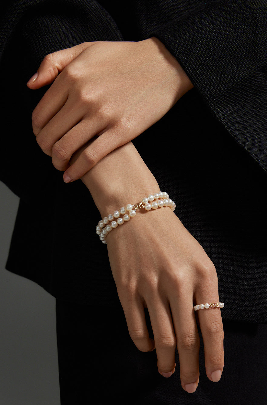 SOL Collection - Pearl Double Bracelet