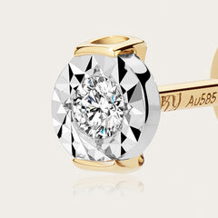 Essential 14K Solo Diamond Stud Earrings