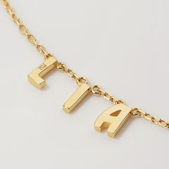 Moment 14K Vintage Letter Custom Bracelet