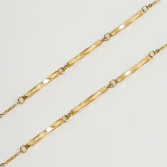 Essential 14K Sparkling Bar Bracelet