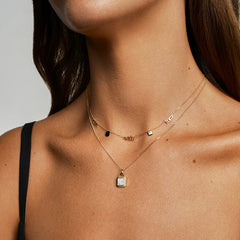 Smiley 9K Gold Custom Name Necklace
