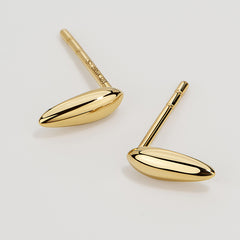 Rain Drop 14K Teardrop Stud Earrings