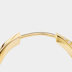 Essential 14K Diamond Pavé Soft Twist Hoop Earrings