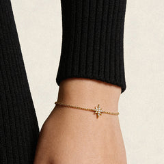 Illume 9K Gold Diamond Star Bracelet