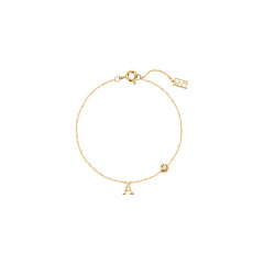 Smiley Personalized Letter Bracelet