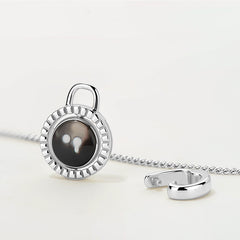 Ryuji Smiley Silver Reversible Mother-of-Pearl Halo Necklace