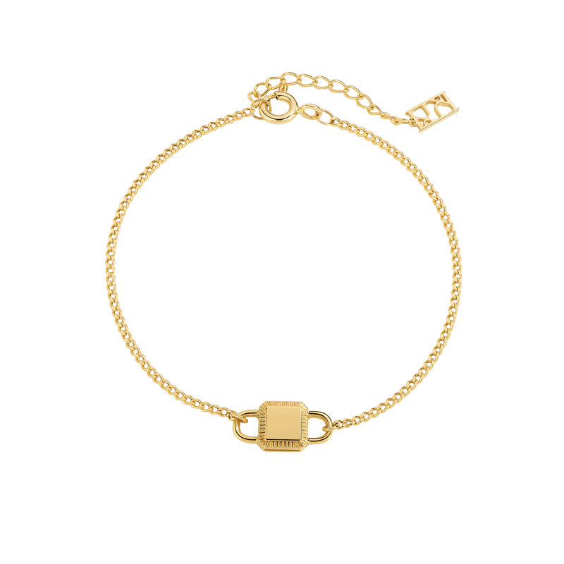 Unlock-18K Lock Gold Bracelet