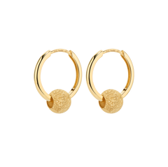 Essential 14K Fine Sparkling Bead Earrings