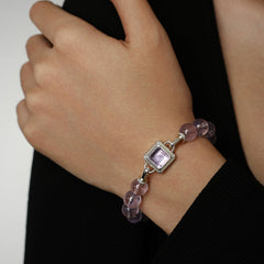 Unlock Amulet Amethyst Energy Bracelet