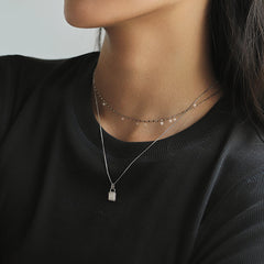Shine Platinum Chain Necklace