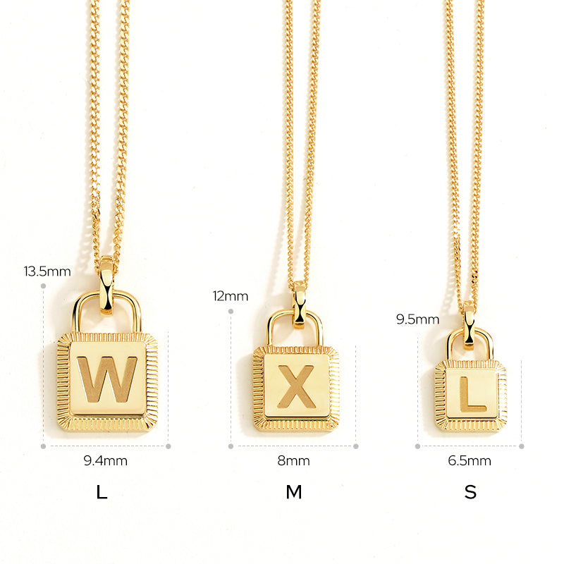 Unlock Classic - 18K Lock Personalized Gold Necklace