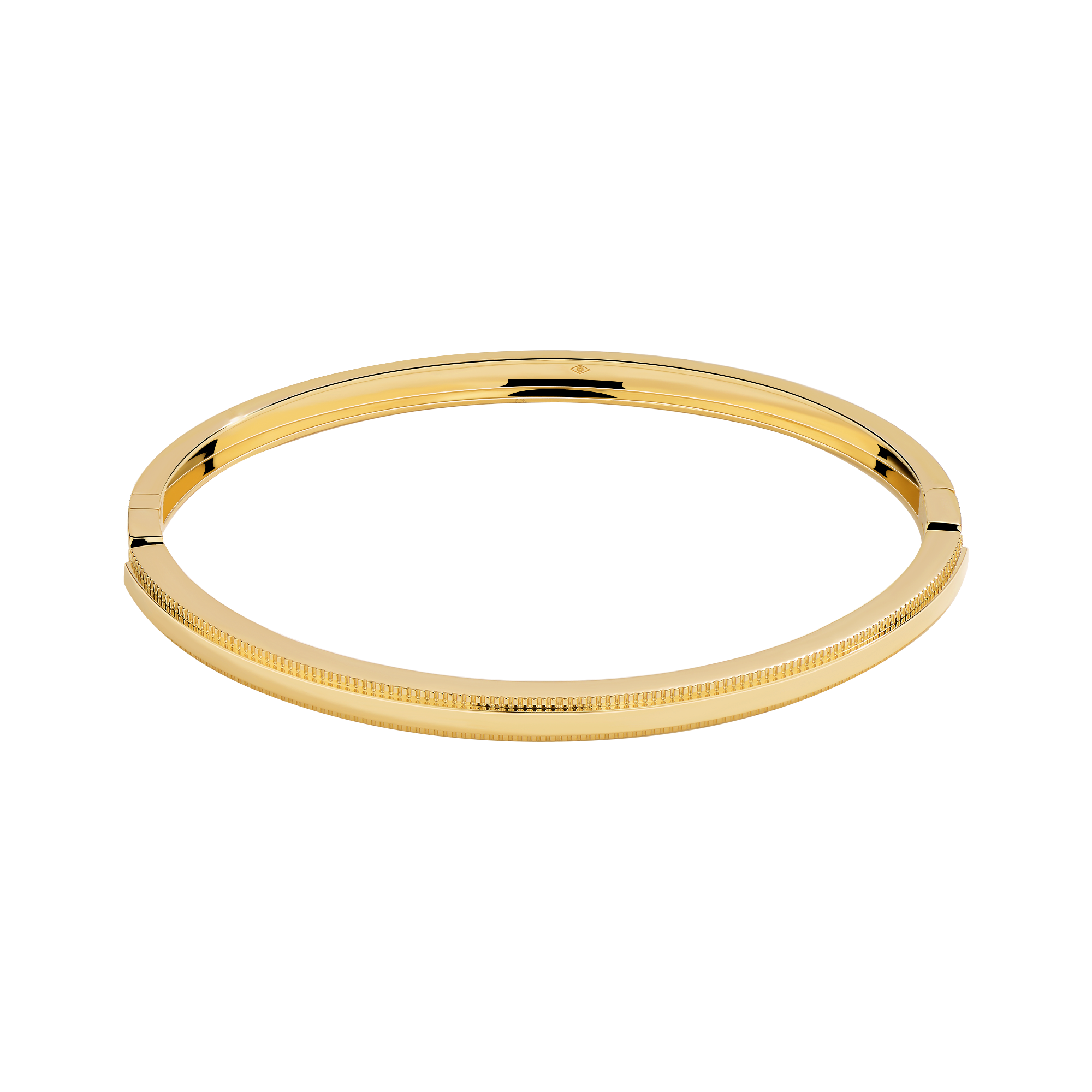 Unlock-18K Round Gold Bracelet