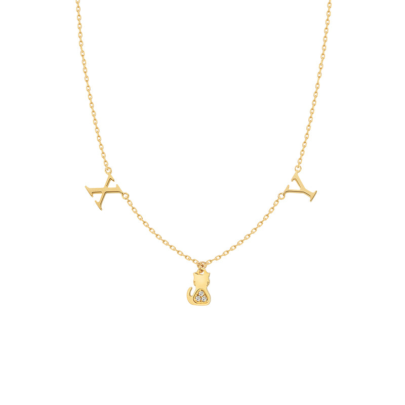 18K D-Cat moment necklace