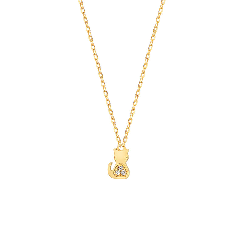 18K D-Cat moment necklace