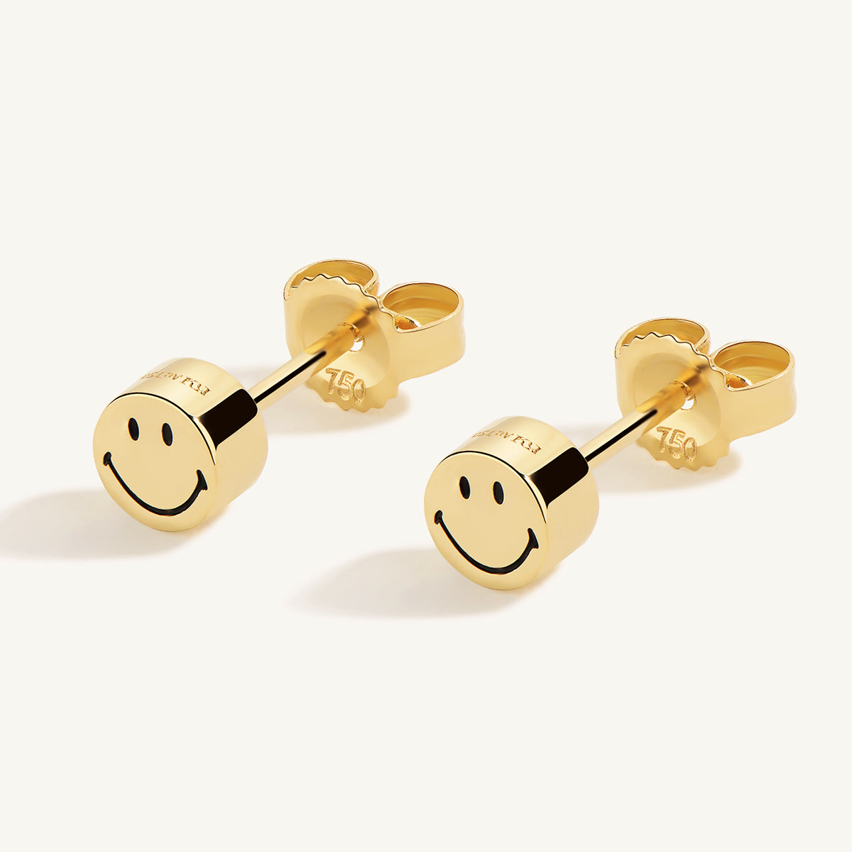 KKLUExSMILEY® Smiley Charm Gold Earrings