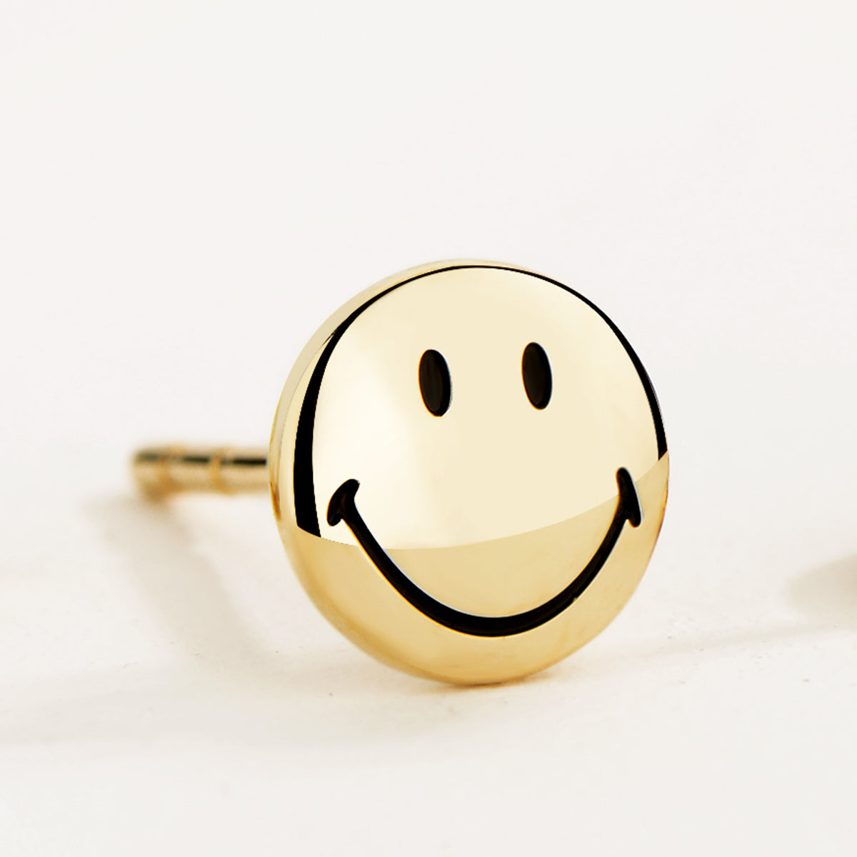 KKLUExSMILEY® Smiley-18K Bead Earring