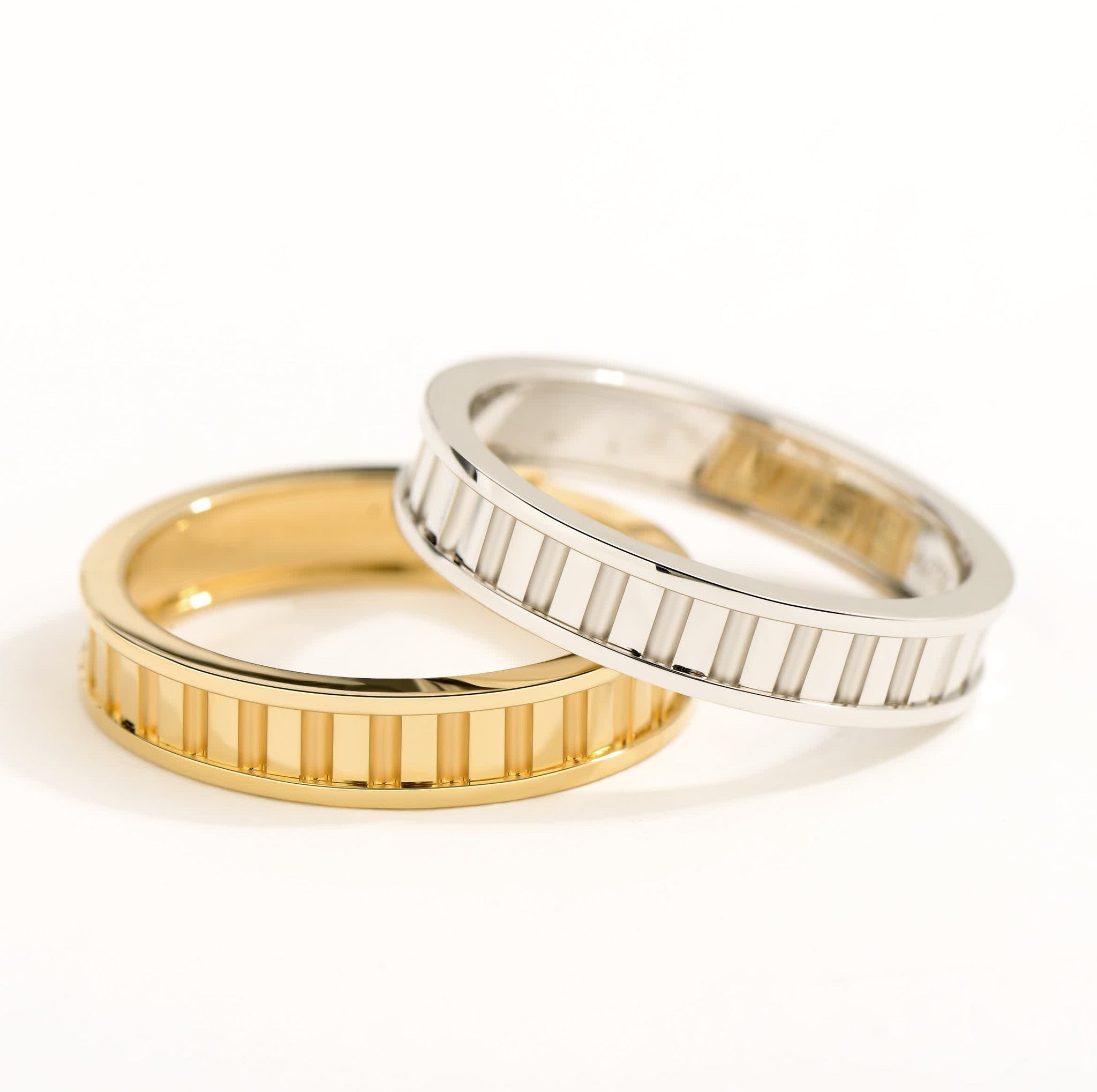 Unlock Marks-18K Tripe Ring Gold Ring