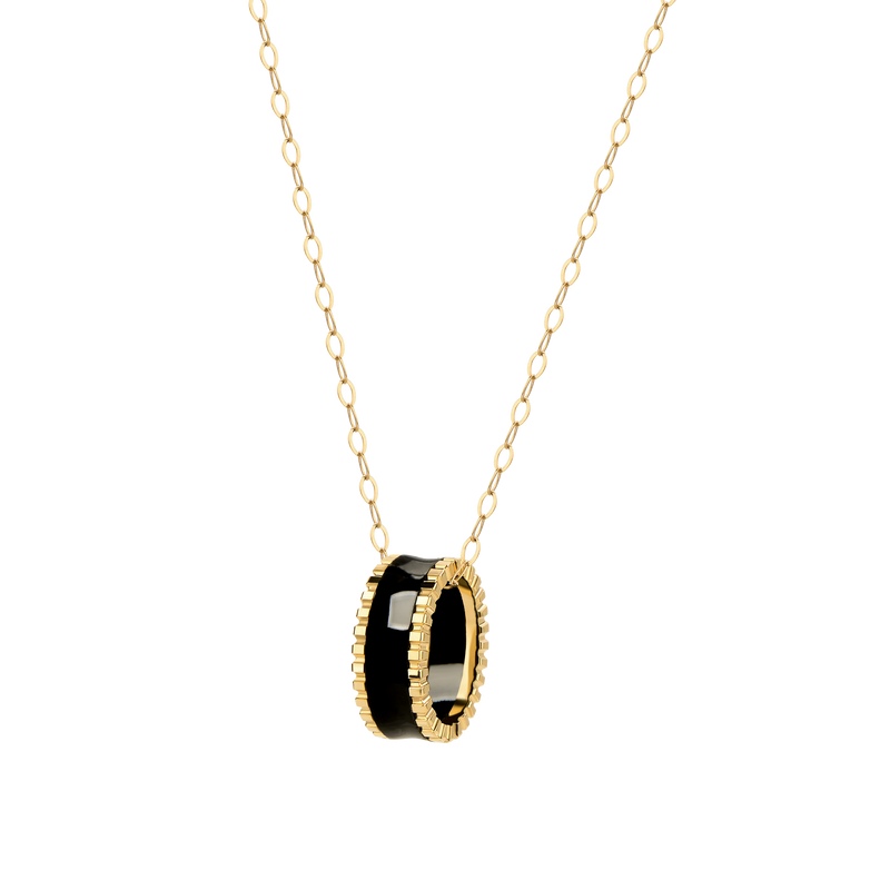Unlock Mark- U-Shape Pendant (With Gold Vermeil Chain)