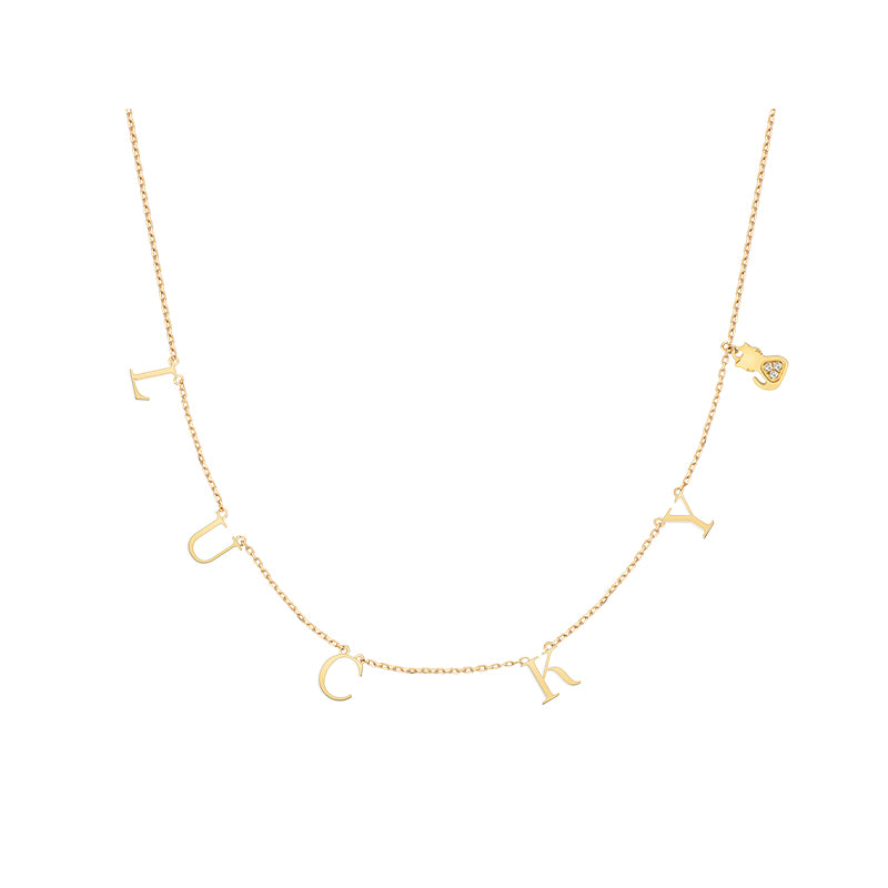 18K D-Cat moment necklace