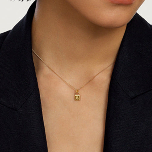 14K Unlock Classic Lock Necklace