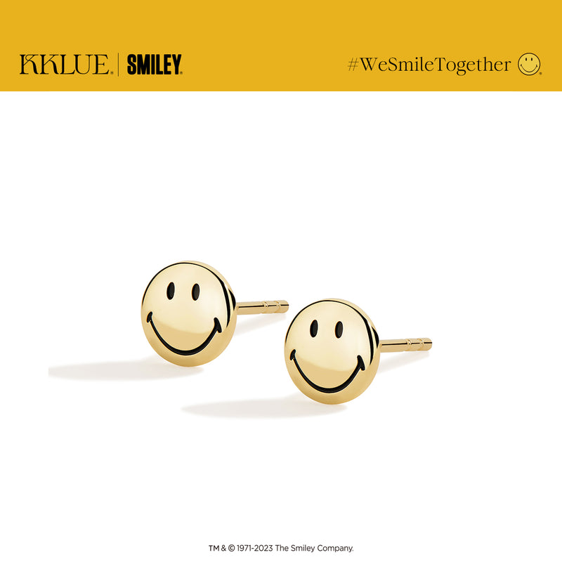 KKLUExSMILEY® Smiley-18K Bead Earring