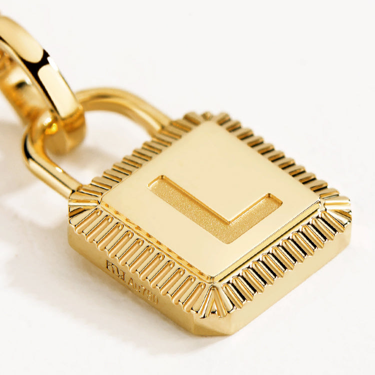 14K Unlock Classic Lock Necklace