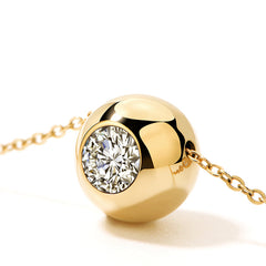 Smiley® 14K Gold Diamond Bead Necklace