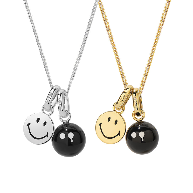 Ryuji Smiley Silver Double-Faced Necklace