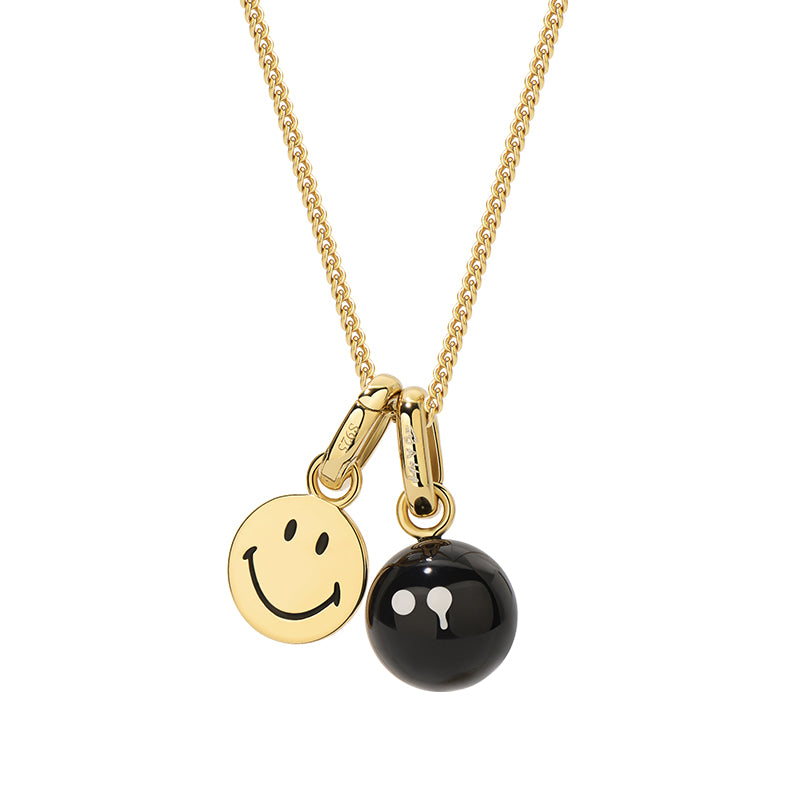 Ryuji Smiley Silver Double-Faced Necklace