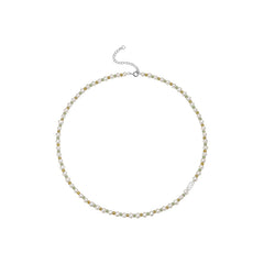 SOL Silver Double Color Freshwater Pearl Necklace