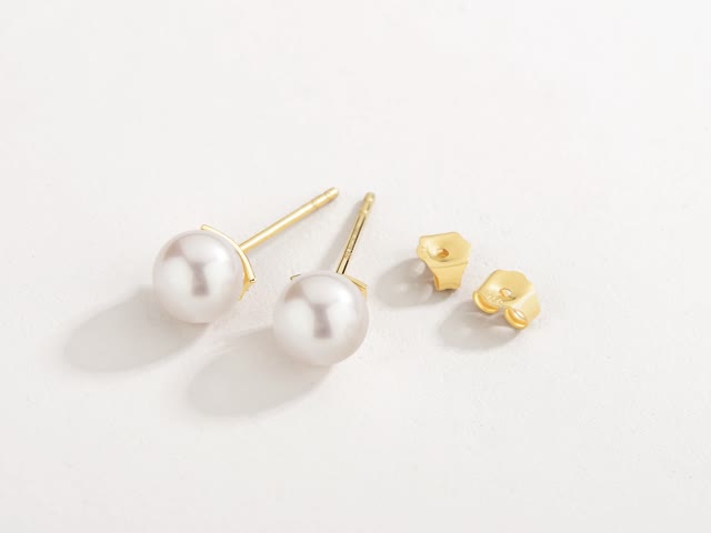 Sol-18K Pearl Gold Earring