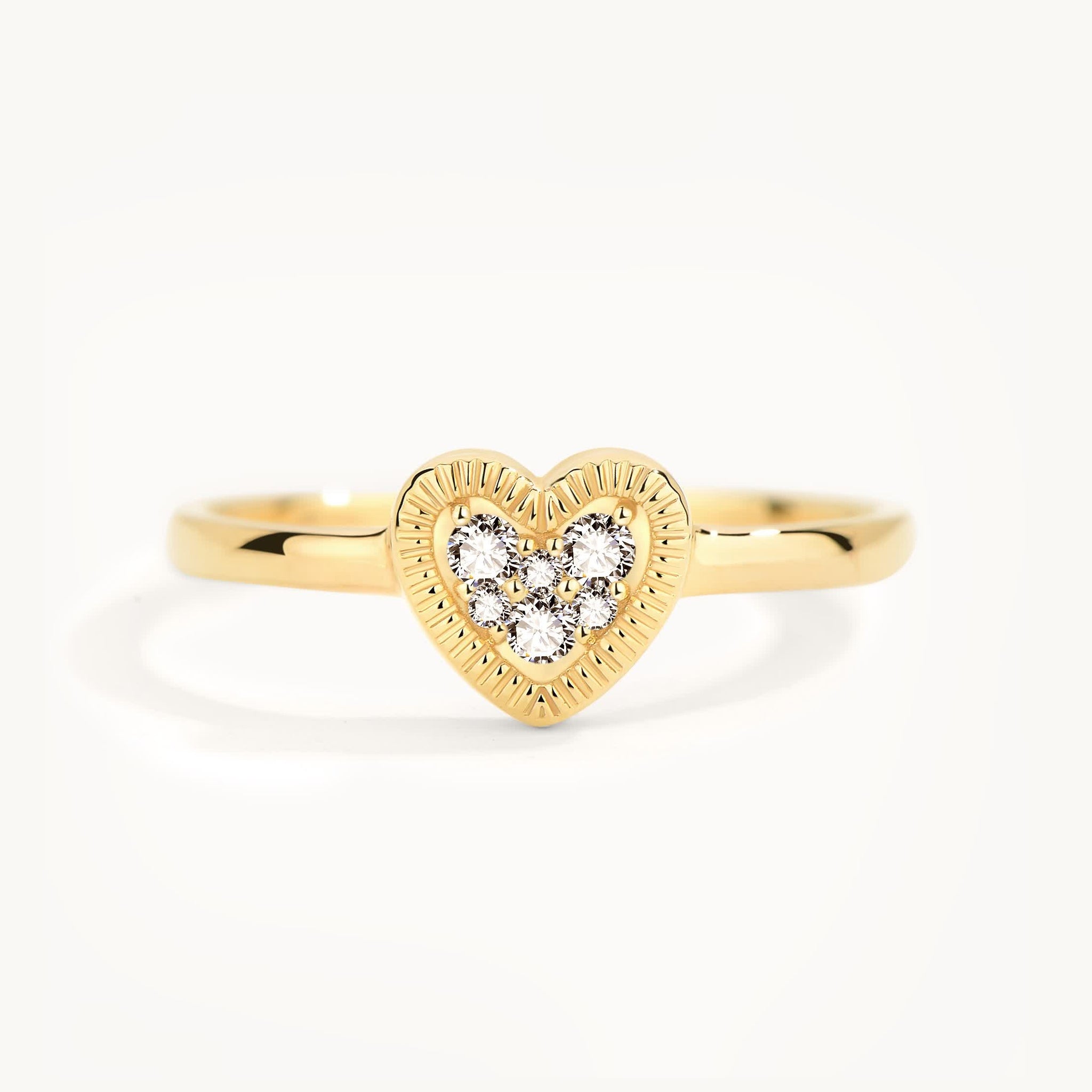 Flip - 18K Diamond Heart Ring