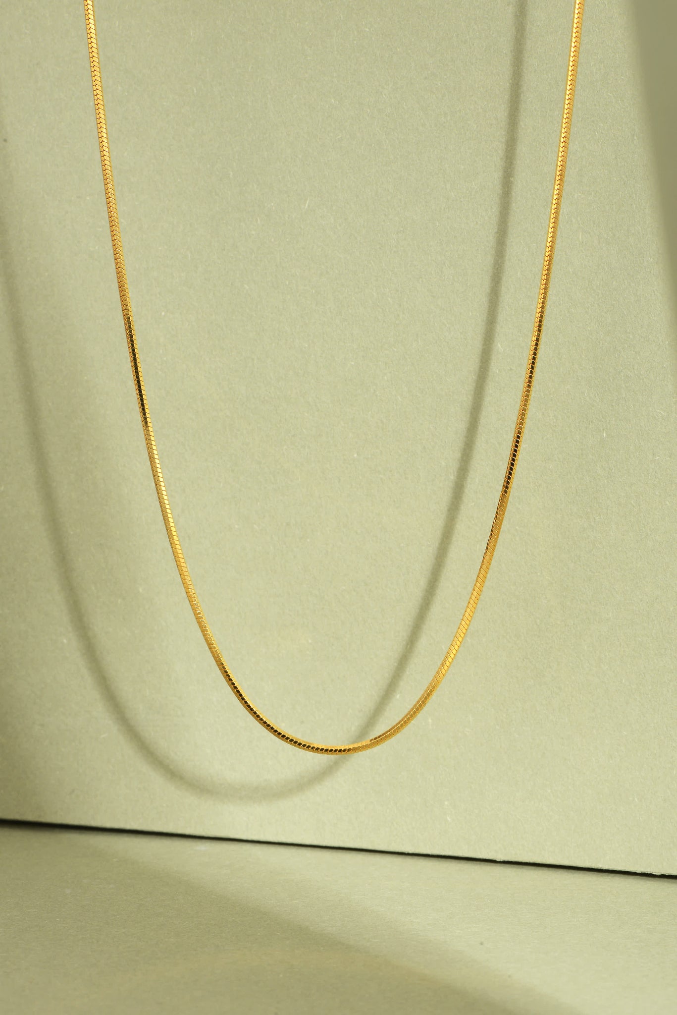 Tattoo- Square Snake Chain Silver Gold Vermeil