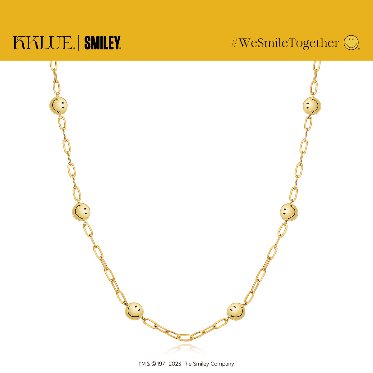 KKLUExSMILEY® Smiley Companion Gold Necklace