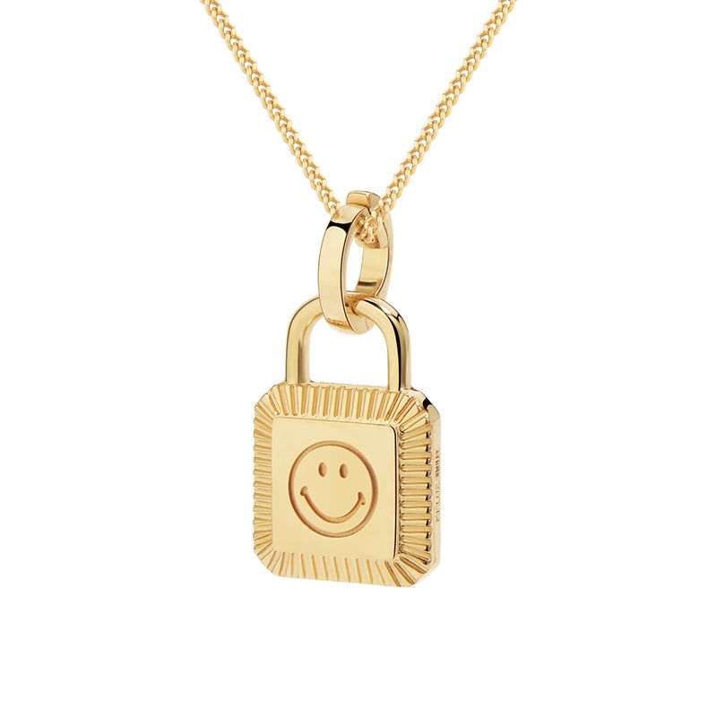 SMILEY® 18K Gold Classic Lock Necklace