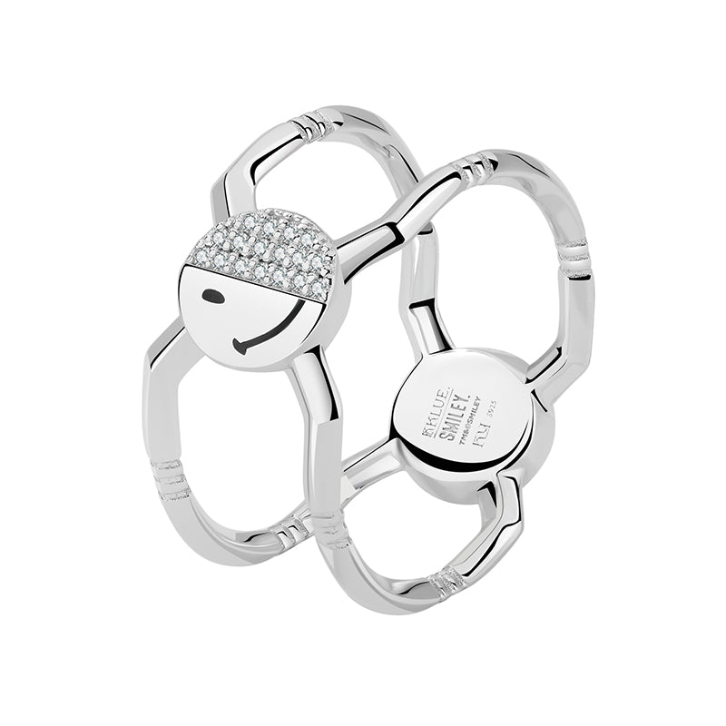 KKLUExSMILEY® Sliver Two-tiered Ring