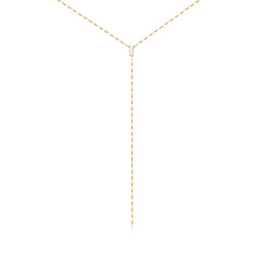 Shine K Gold Y-Shape Necklace