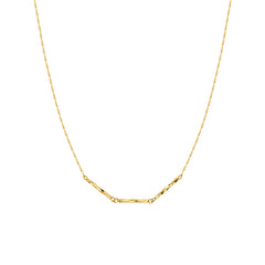 Essential 14K Sparkling Bar Necklace